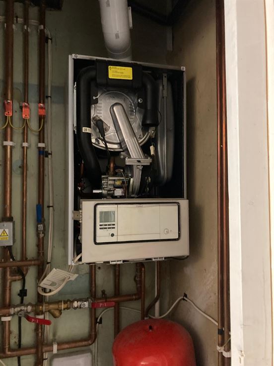 Original Vaillant ecoTEC plus 635 opened for inspection in Mill Hill