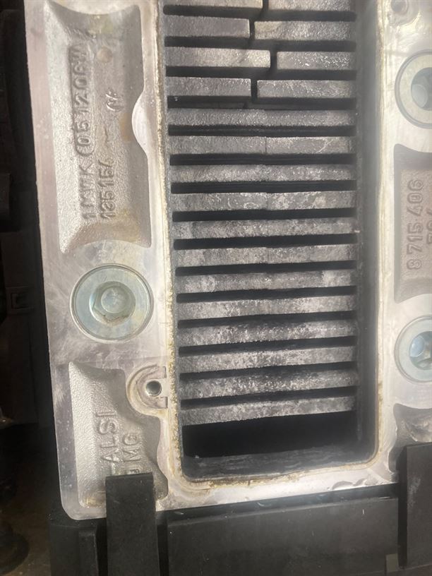 Second view of the Worcester Bosch Greenstar CDi heat exchanger and surrounding sealing area