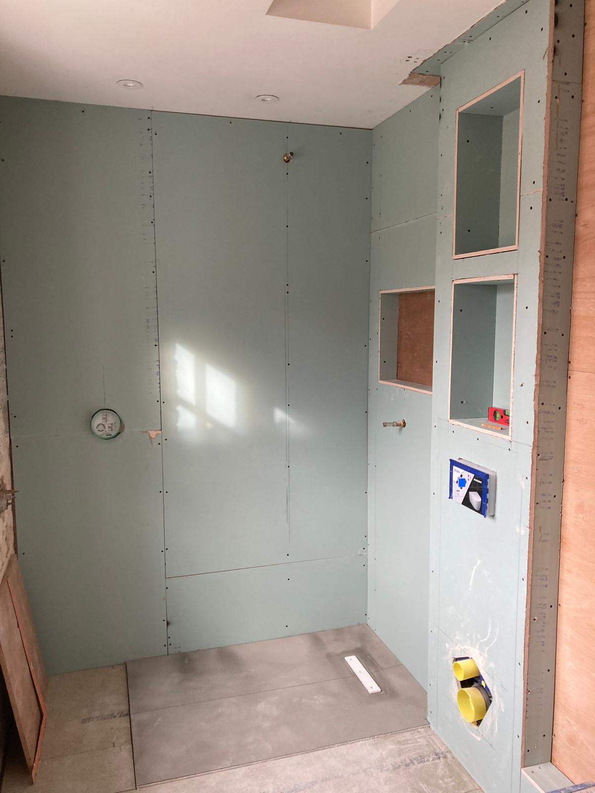 Bathroom renovation in Highgate during works - view 4