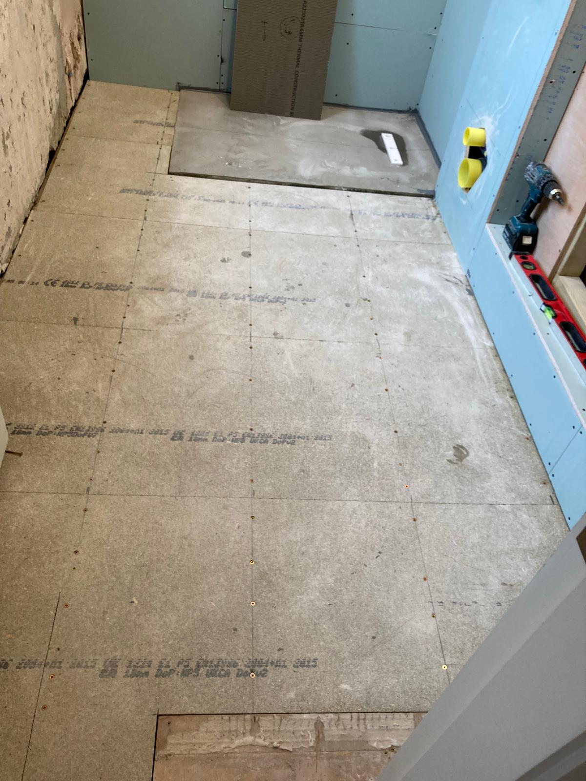 Bathroom renovation in Highgate during works - view 5