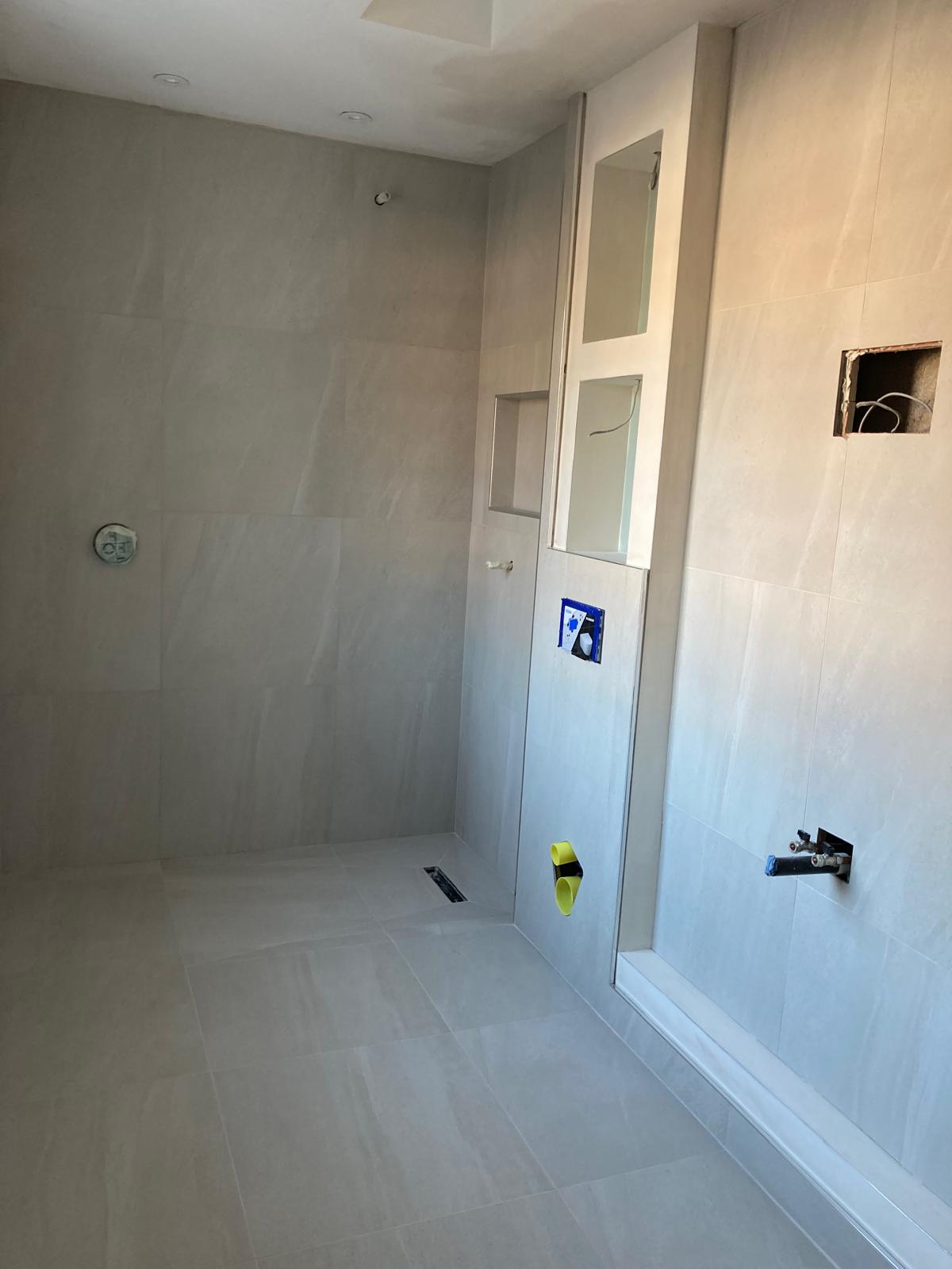 Bathroom renovation in Highgate during works - view 9