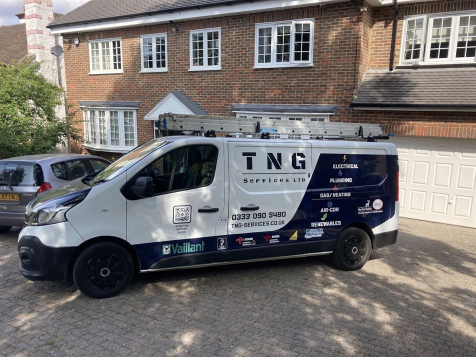 TNG Services van at a customer property